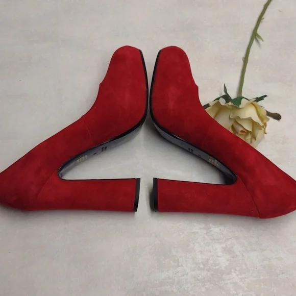 Latitude Femme made in Italy shoes women size 39 ( 8 ) Red color - Picture 6 of 10